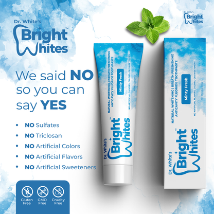 🌿 Dr. White's Bright Whites Minty Fresh Anticavity Fluoride Toothpaste