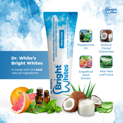 🌿 Dr. White's Bright Whites Minty Fresh Anticavity Fluoride Toothpaste