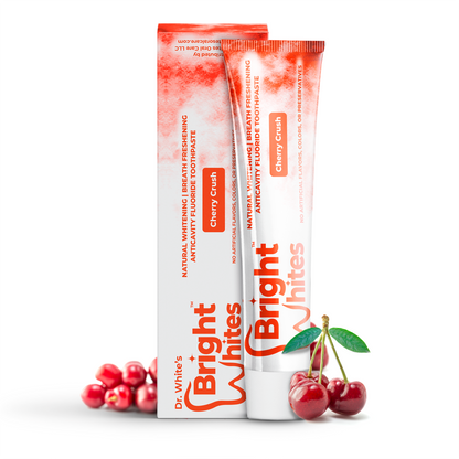🍒 Dr. White's Bright Whites Cherry Crush Anticavity Fluoride Toothpaste